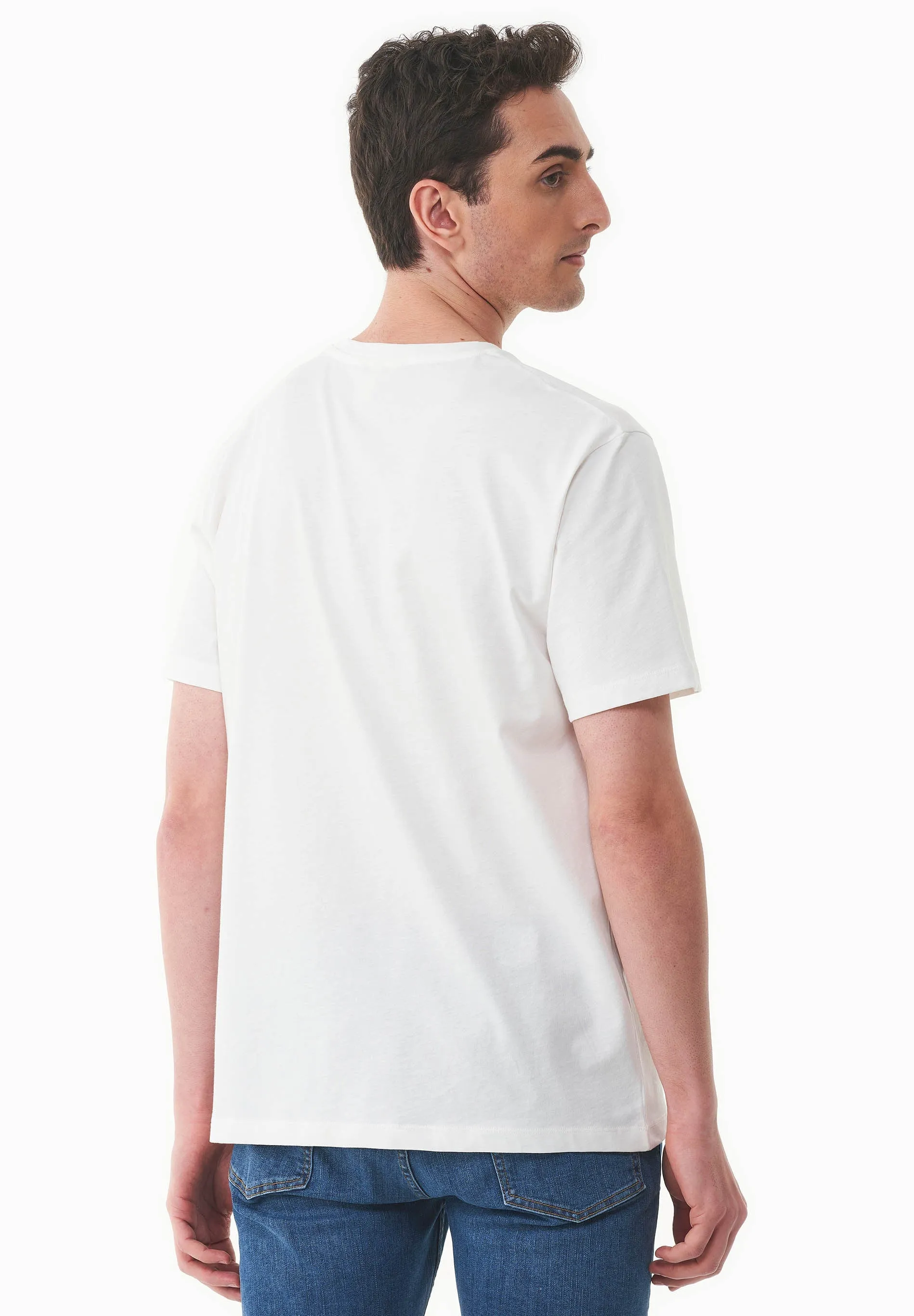 Men's Sunset Surf Organic Cotton T-Shirt Off White sold by Ivalo.com product image thumbnail 2