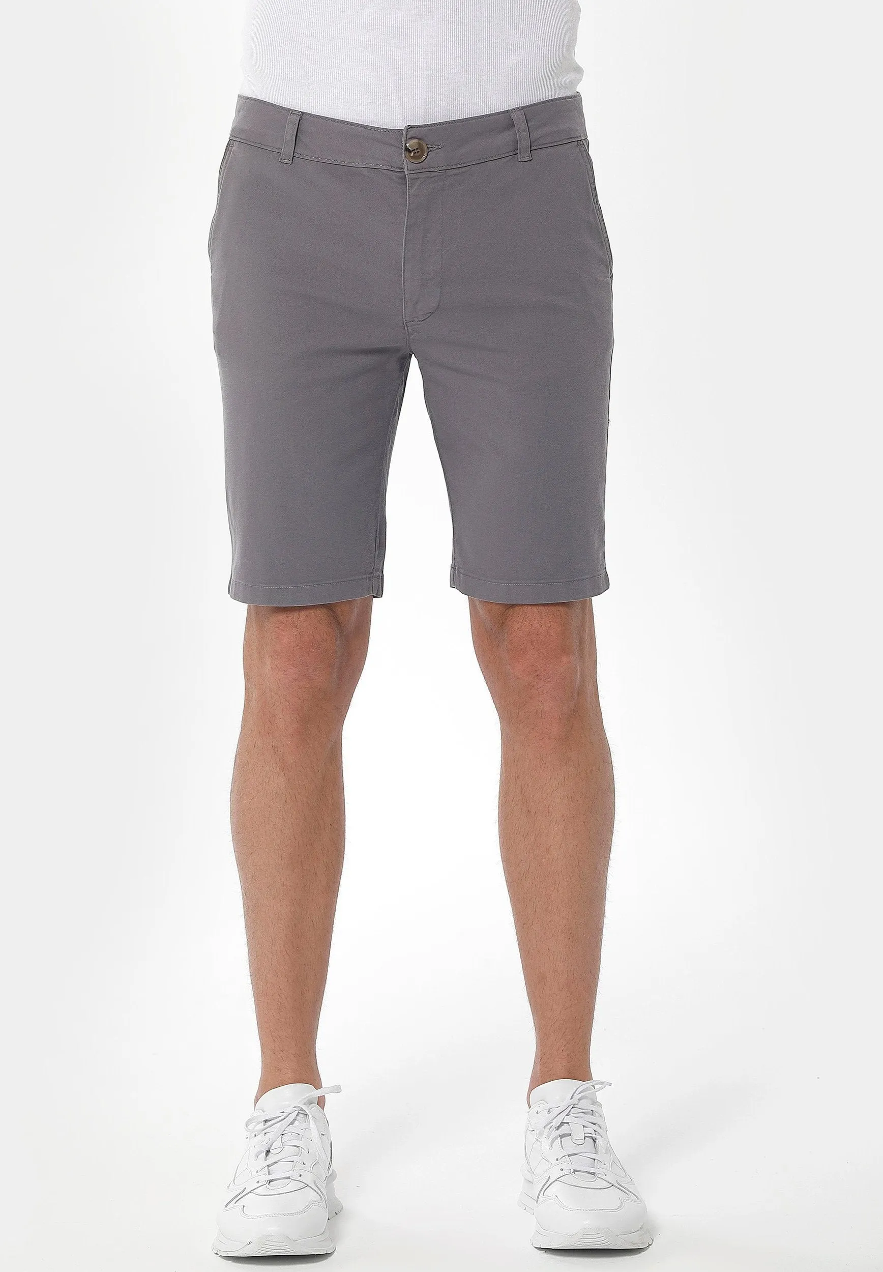 Men's Slim Organic Cotton Chino Shorts Shadow sold by Ivalo.com