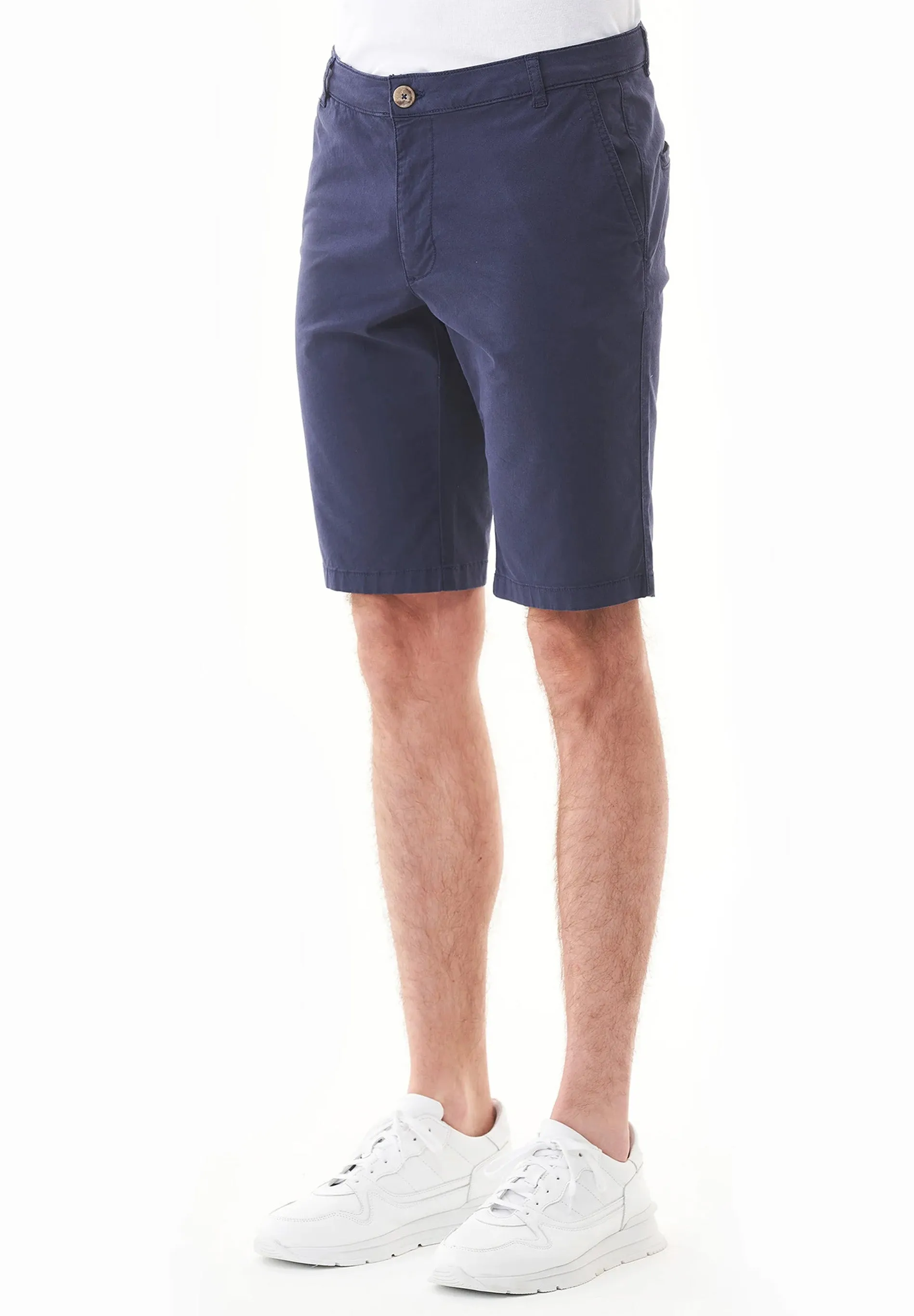 Men's Slim-Fit Organic Cotton Chino Shorts Navy sold by Ivalo.com product image thumbnail 3