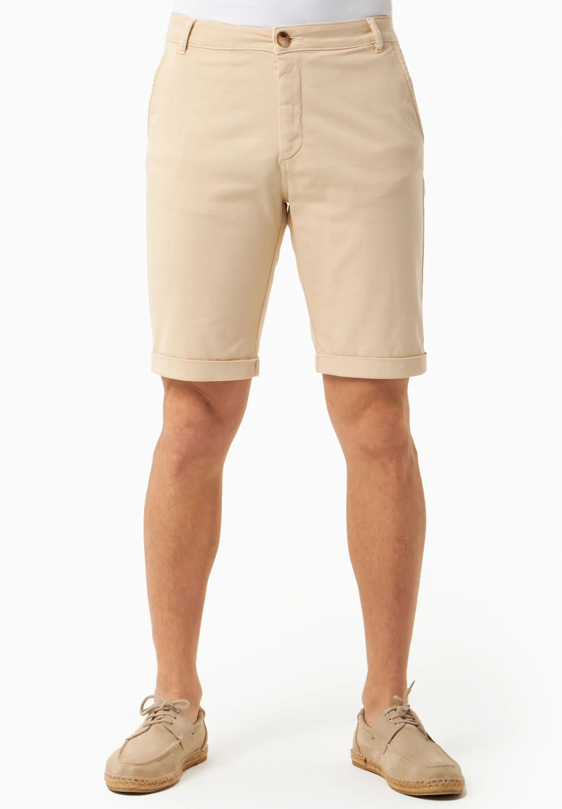 Men's Regular-Fit Organic Cotton Shorts Beige sold by Ivalo.com product image thumbnail 3