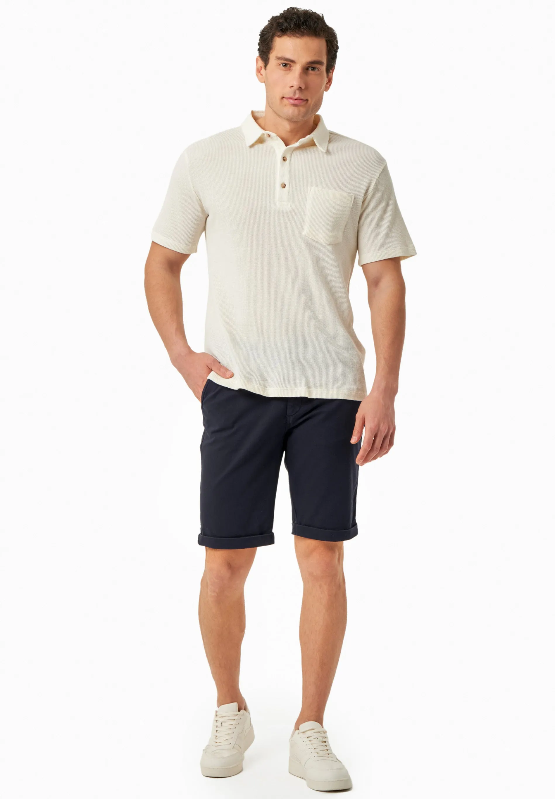 Men's Regular-Fit Organic Cotton Shorts Dark Navy sold by Ivalo.com product image thumbnail 2