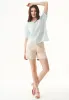 Short Sleeved Organic Cotton Voile Blouse Pale Blue sold by Ivalo.com