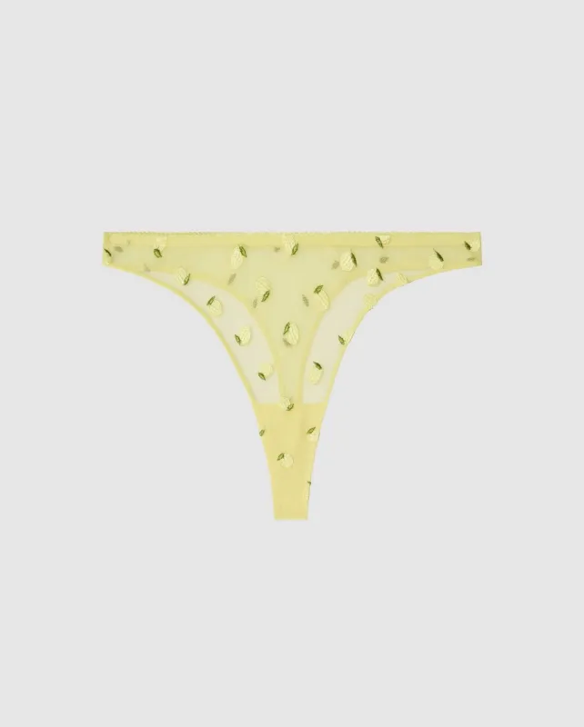 Mesh Thong Light Yellow sold by Ivalo.com