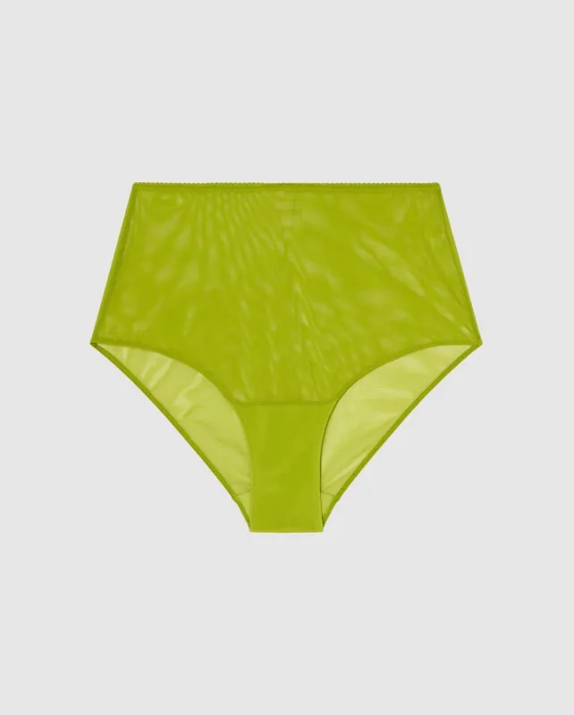 Mesh Highwaist Briefs Matcha sold by Ivalo.com