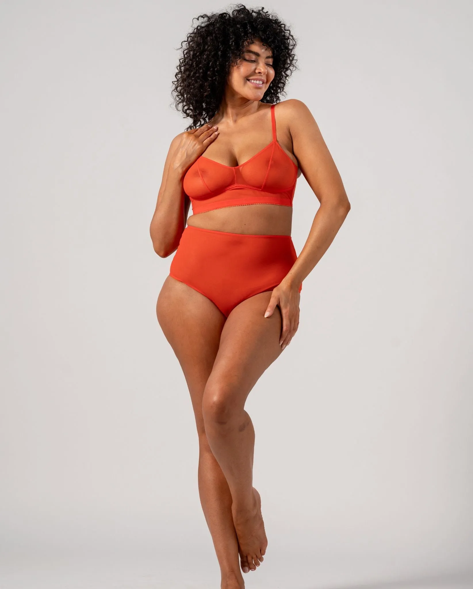 Mesh Highwaist Briefs 3-Pack Fiery Red sold by Ivalo.com product image thumbnail 4
