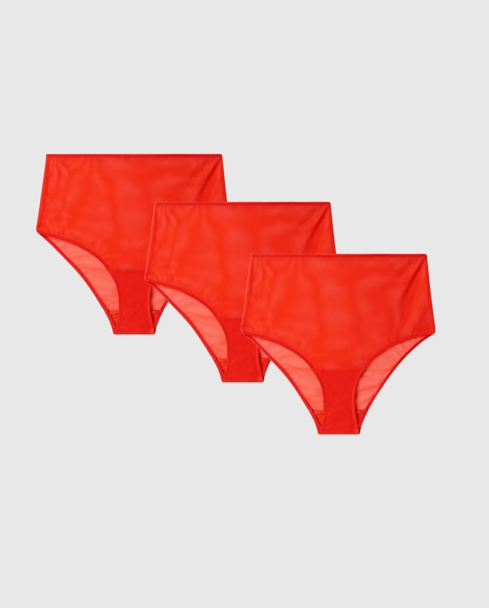 Mesh Highwaist Briefs 3-Pack Fiery Red sold by Ivalo.com