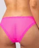 Mesh Lace Trim Bikini Briefs Neon Pink sold by Ivalo.com