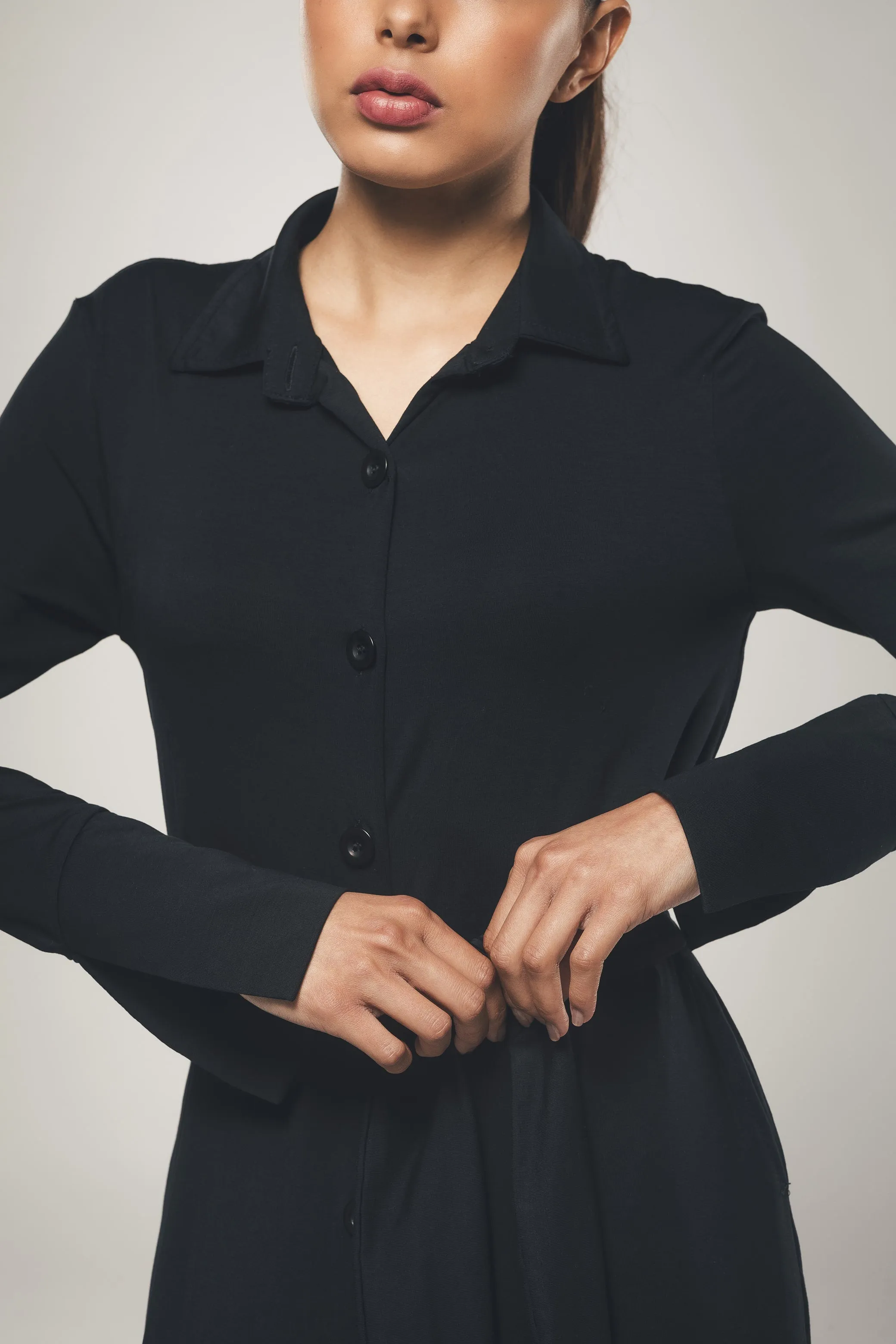 Maxi Shirt Dress Black sold by Ivalo.com product image thumbnail 5