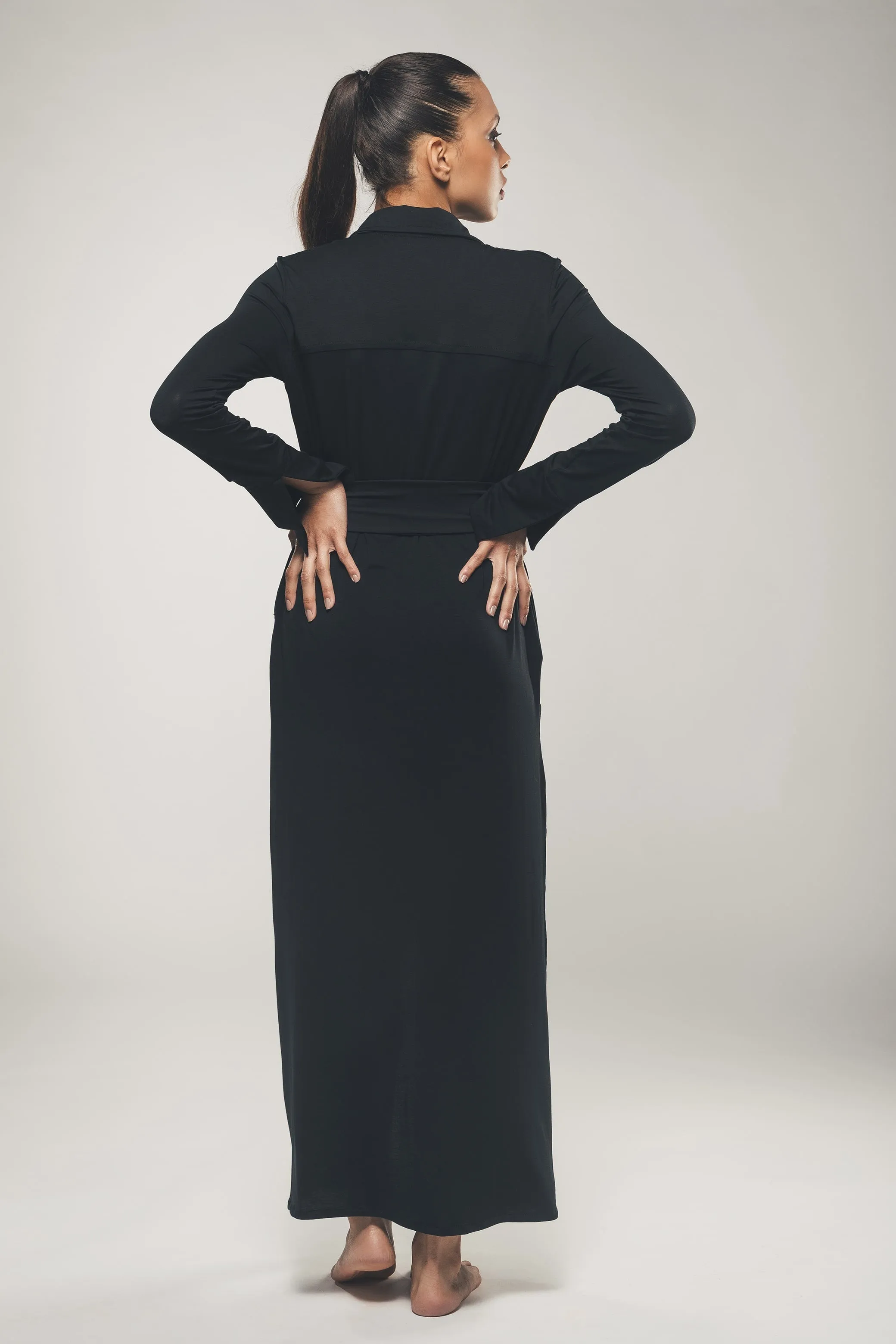 Maxi Shirt Dress Black sold by Ivalo.com product image thumbnail 3