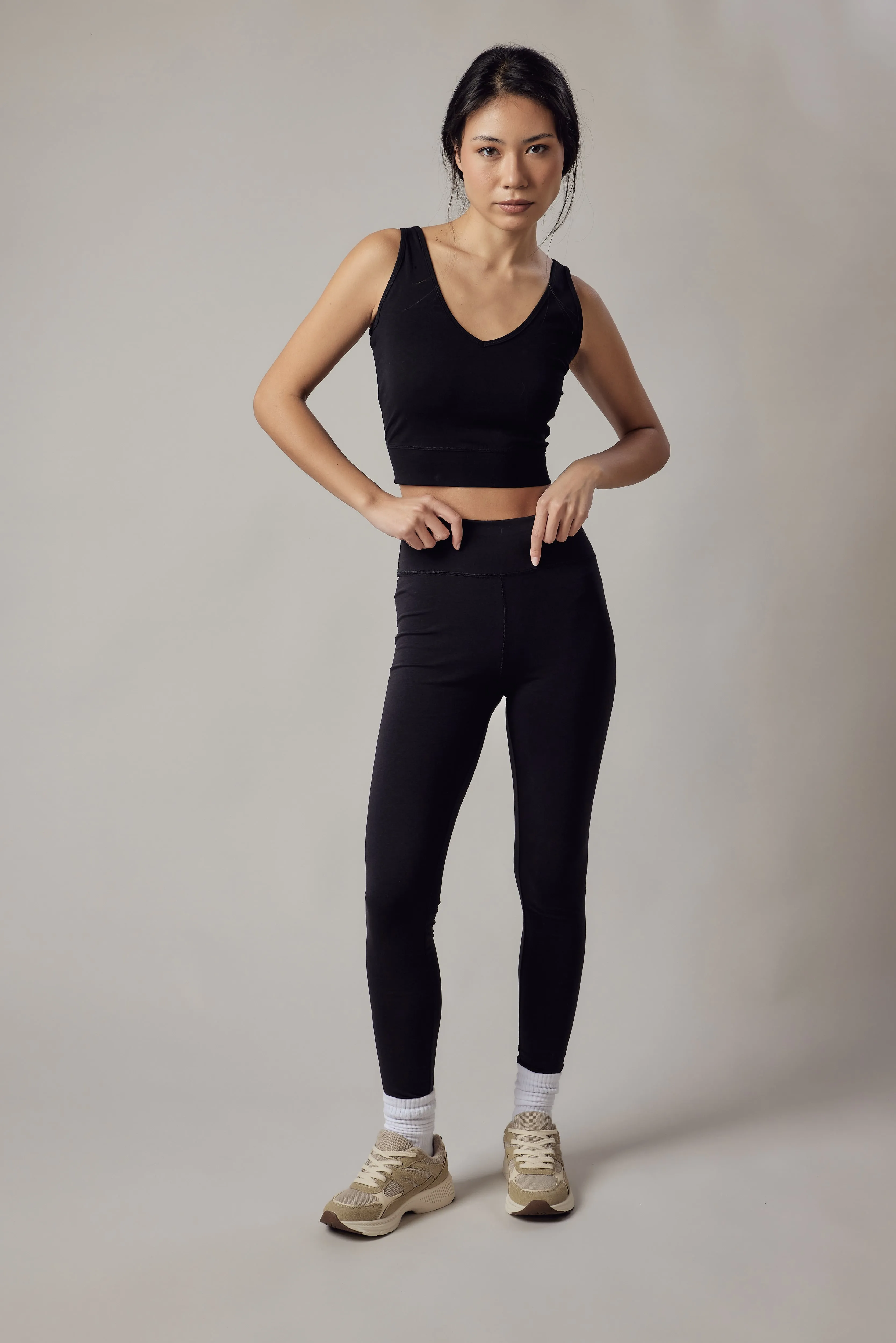 Women's Active High Waist Leggings & Sports Top Set sold by Ivalo.com