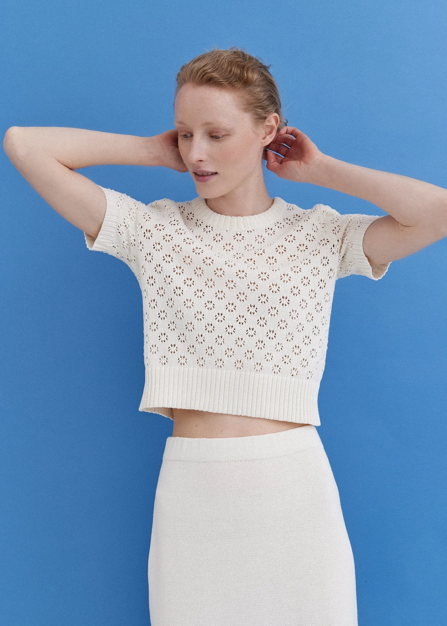 Knitted Cotton Lace Top Lily sold by Ivalo.com product image thumbnail 3