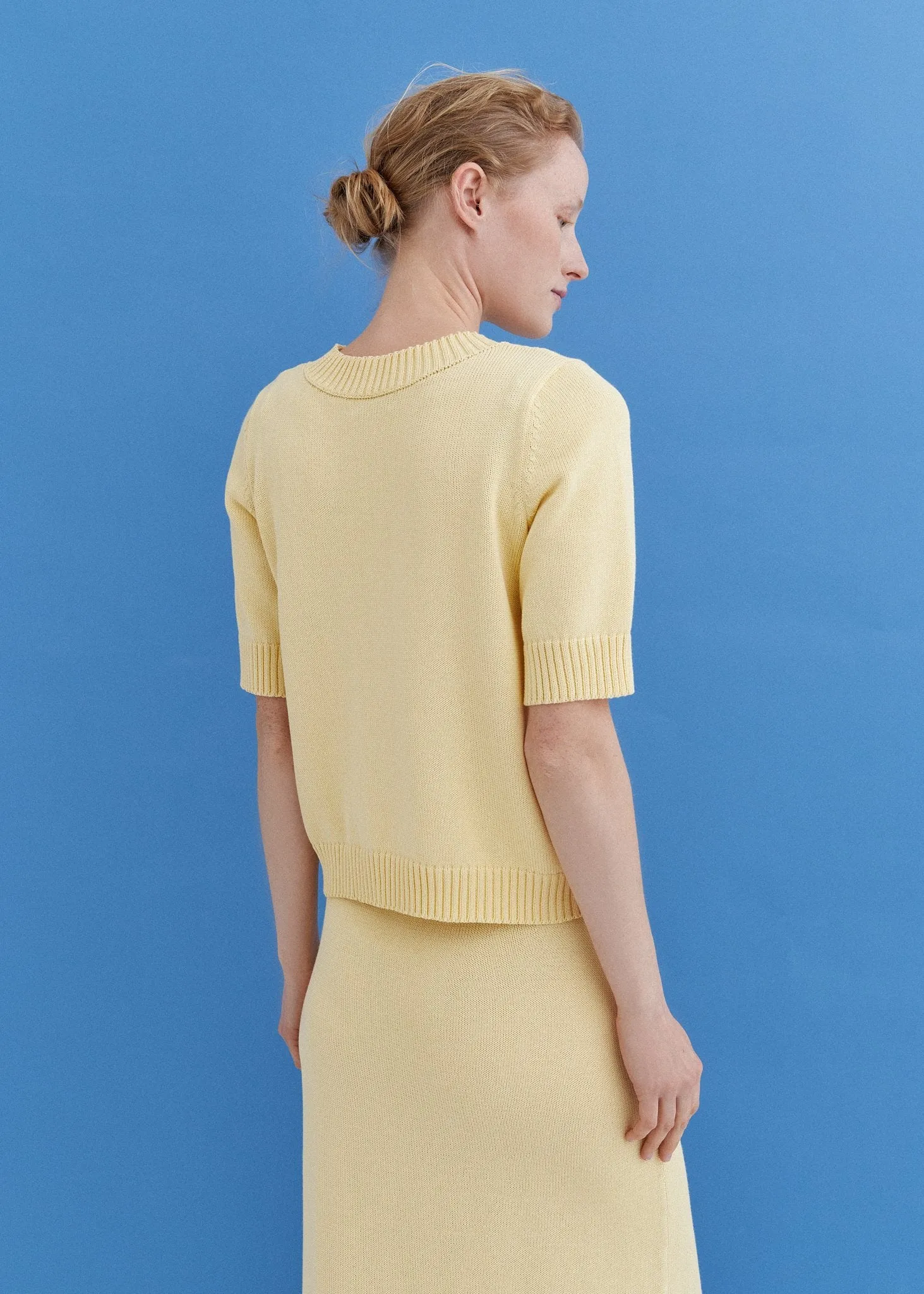 Knitted Cotton Short Sleeve Top Sun sold by Ivalo.com product image thumbnail 5