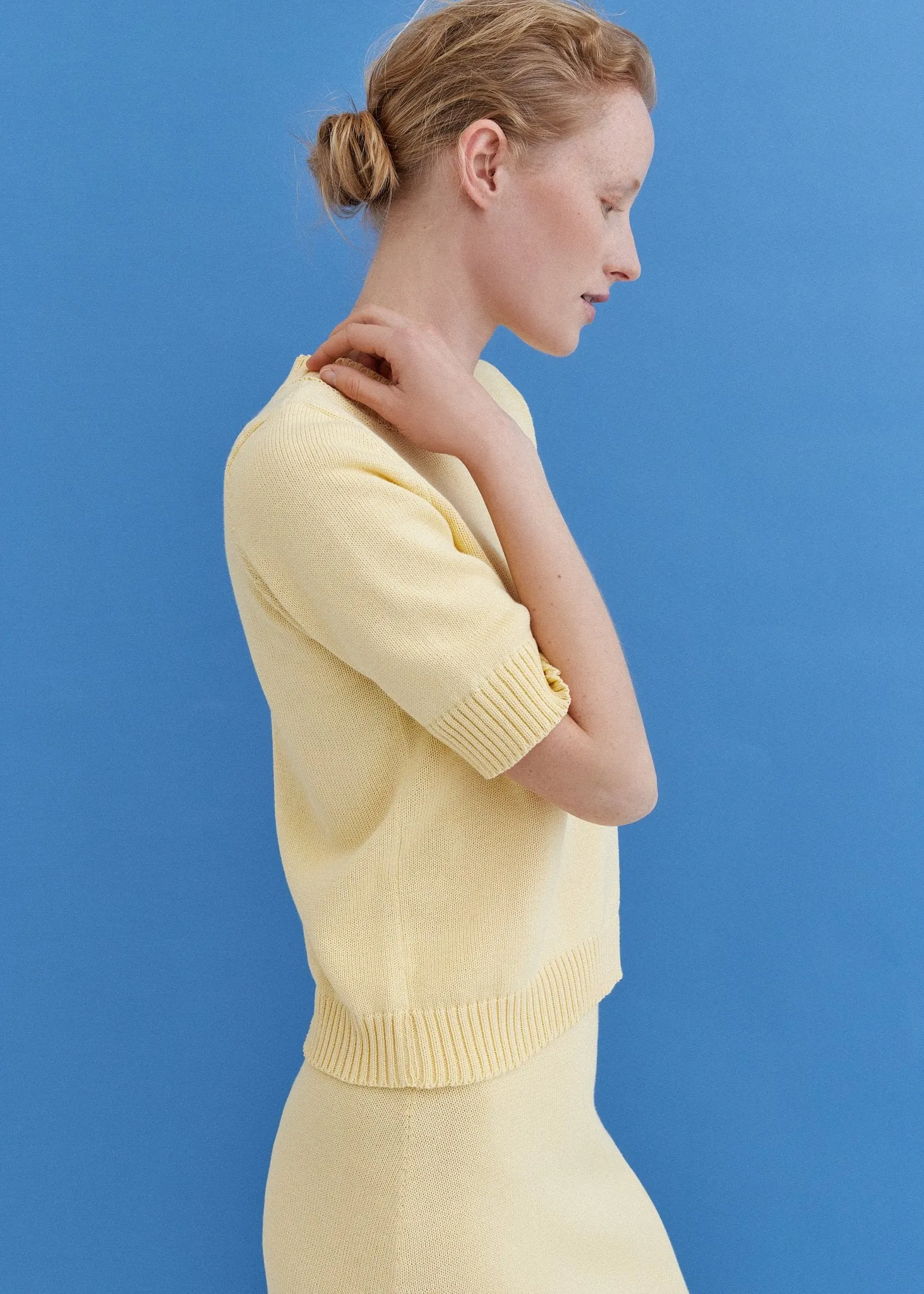 Knitted Cotton Short Sleeve Top Sun sold by Ivalo.com product image thumbnail 4