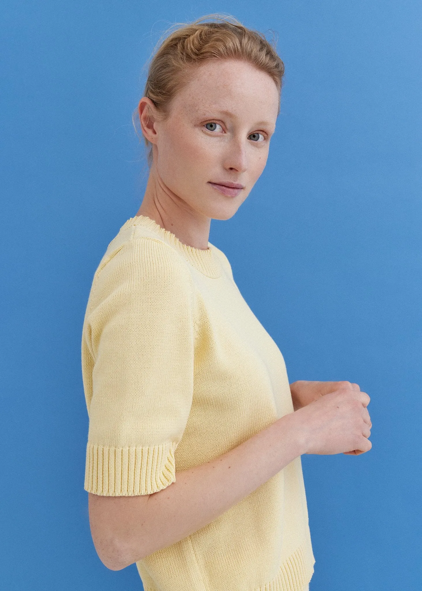 Knitted Cotton Short Sleeve Top Sun sold by Ivalo.com product image thumbnail 2