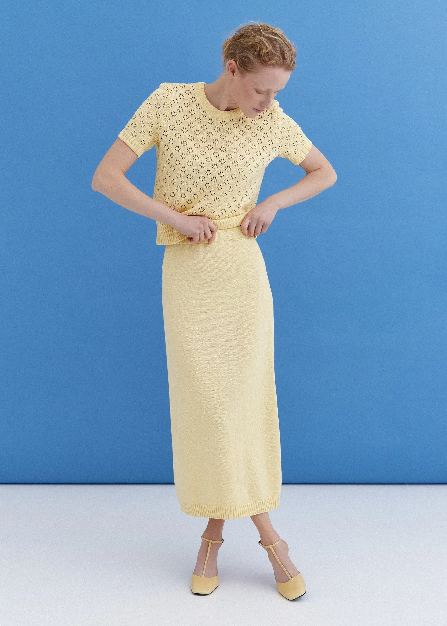 Knitted Cotton Lace Top and Skirt Set Sun sold by Ivalo.com product image thumbnail 4