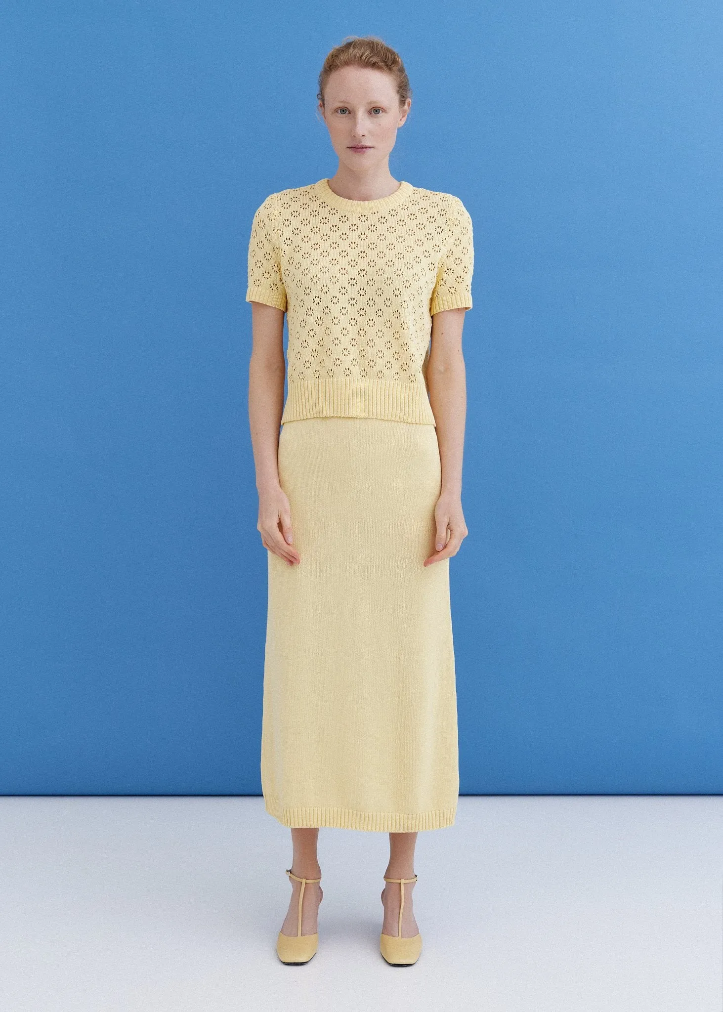 Knitted Cotton Lace Top and Skirt Set Sun sold by Ivalo.com product image thumbnail 3