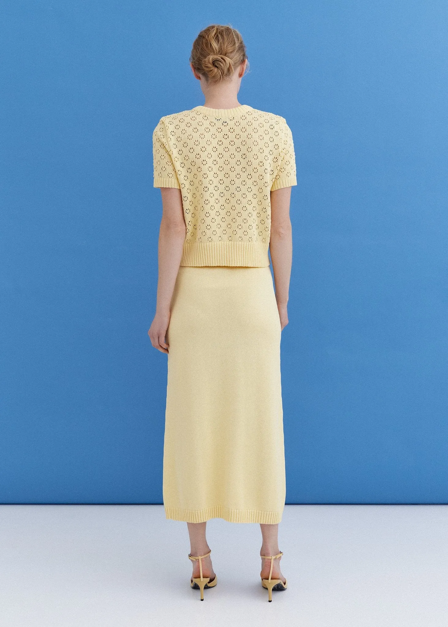 Knitted Cotton Lace Top and Skirt Set Sun sold by Ivalo.com product image thumbnail 2