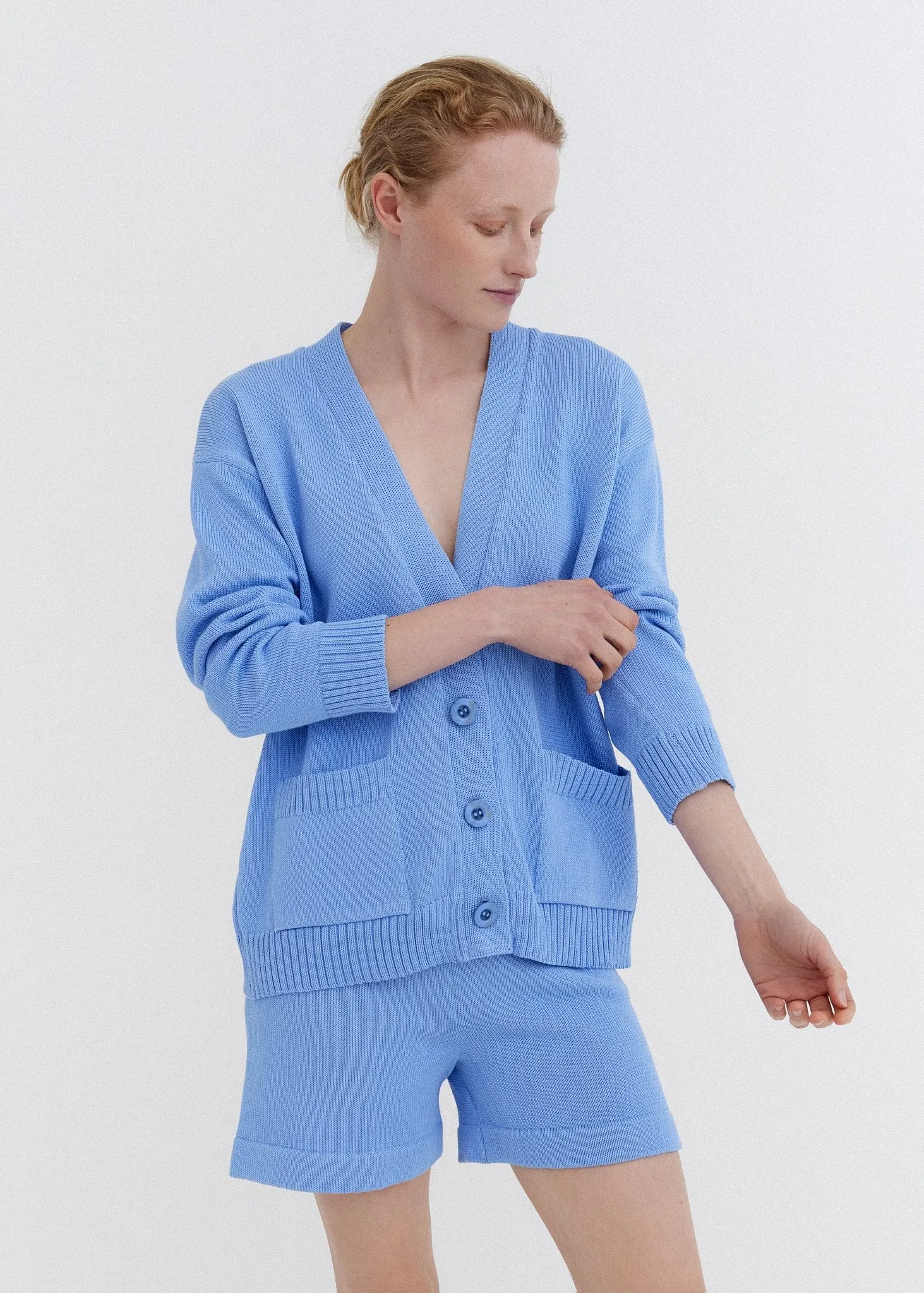 Knitted Cotton Shorts Sky sold by Ivalo.com product image thumbnail 5