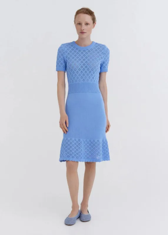 Knitted Cotton Lace Dress Sky sold by Ivalo.com