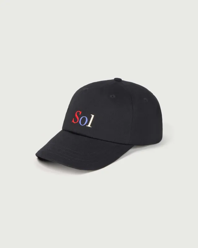 Sol Type Cap Black made by Thinking Mu