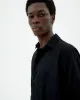 Men's Tom Button-Up Shirt Seersucker Black sold by Ivalo.com