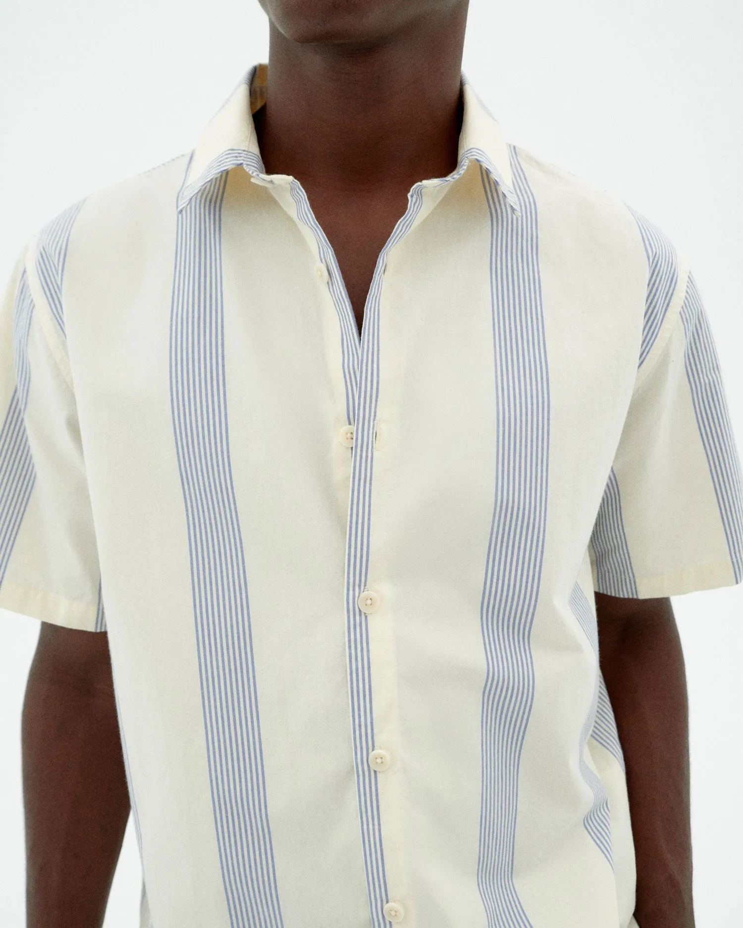Men's Tom Button-Up Shirt Blue Stripes sold by Ivalo.com product image thumbnail 5