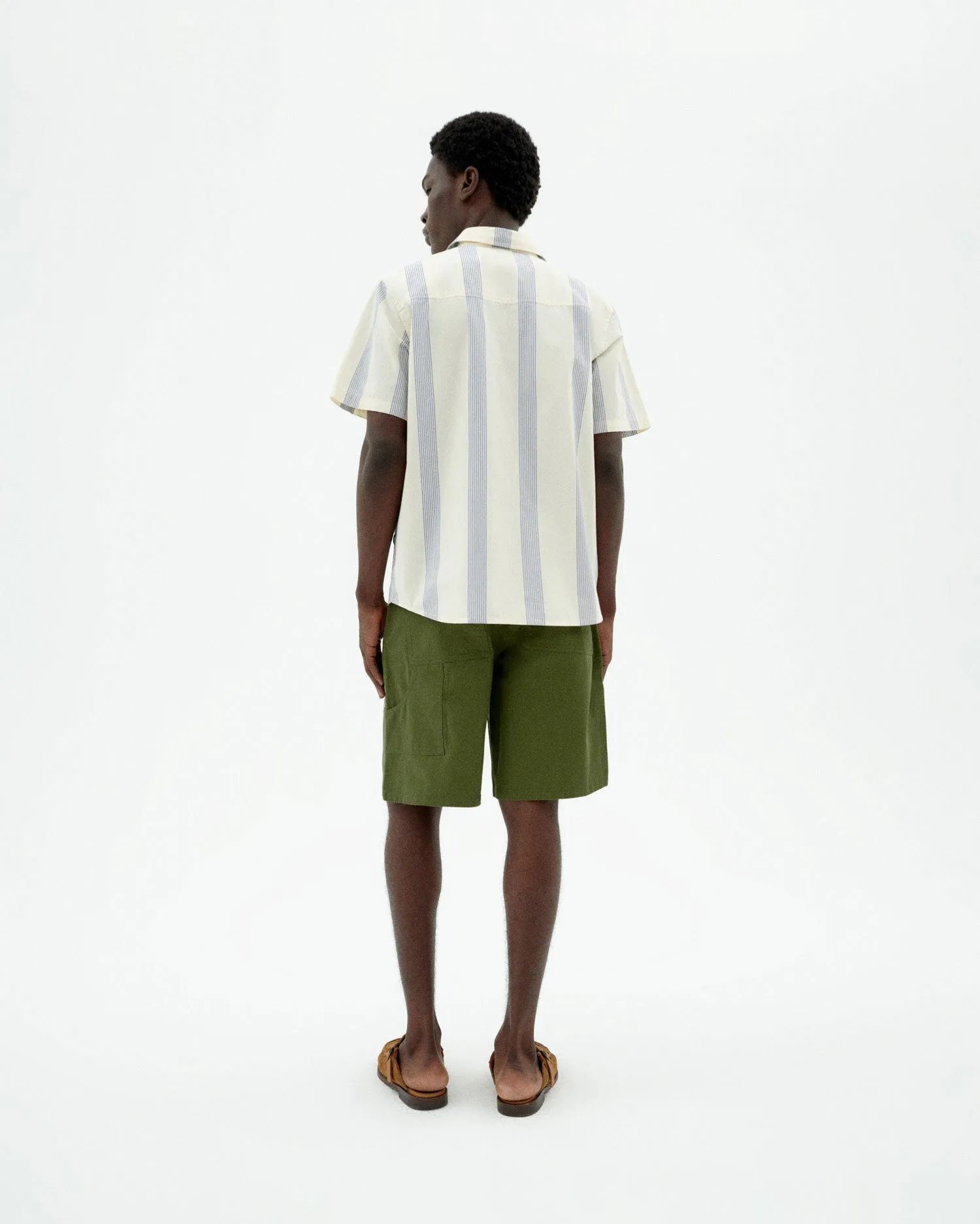 Men's Tom Button-Up Shirt Blue Stripes sold by Ivalo.com product image thumbnail 2