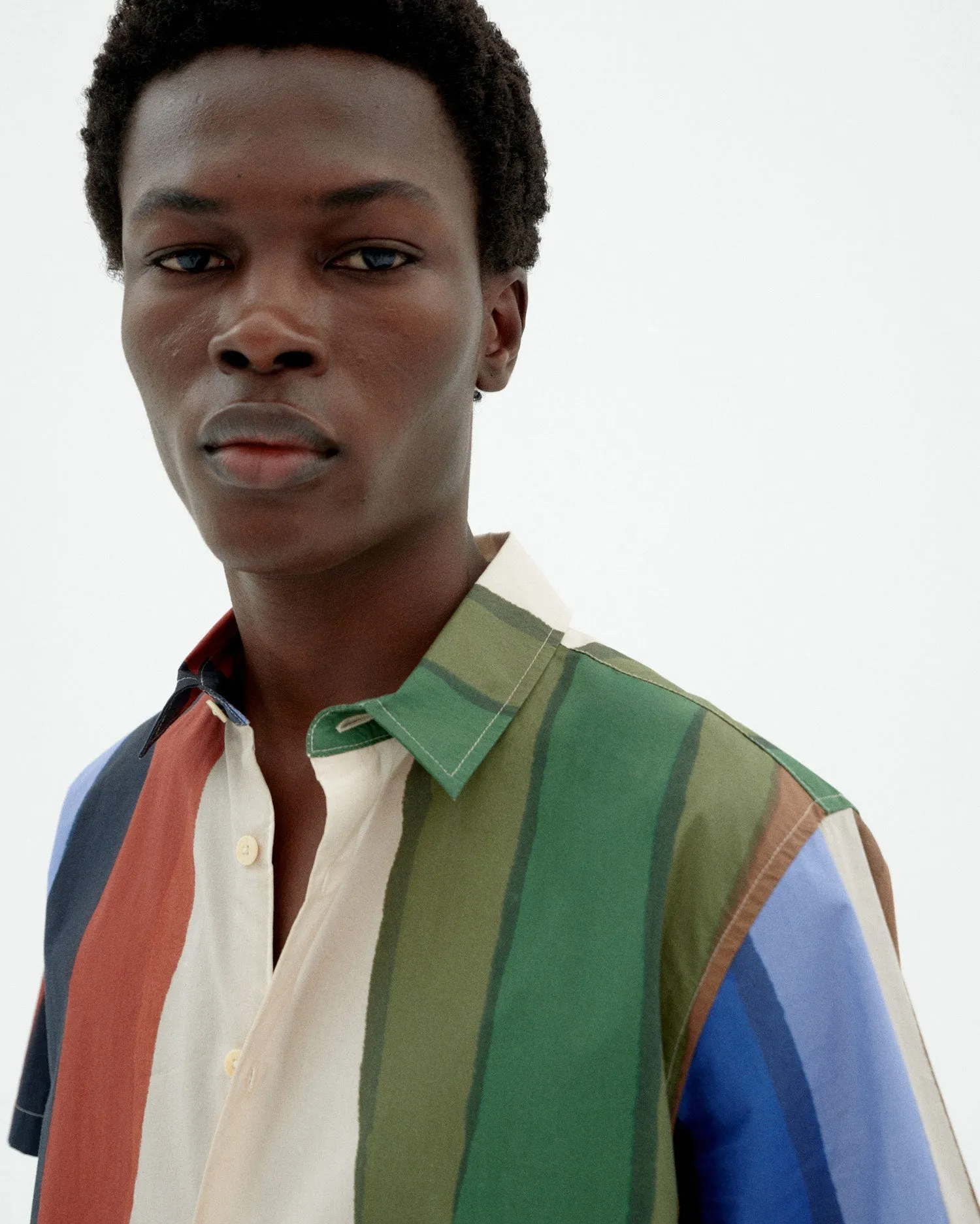 Men's Tom Button-Up Shirt River Stripes Multicolor sold by Ivalo.com product image thumbnail 4