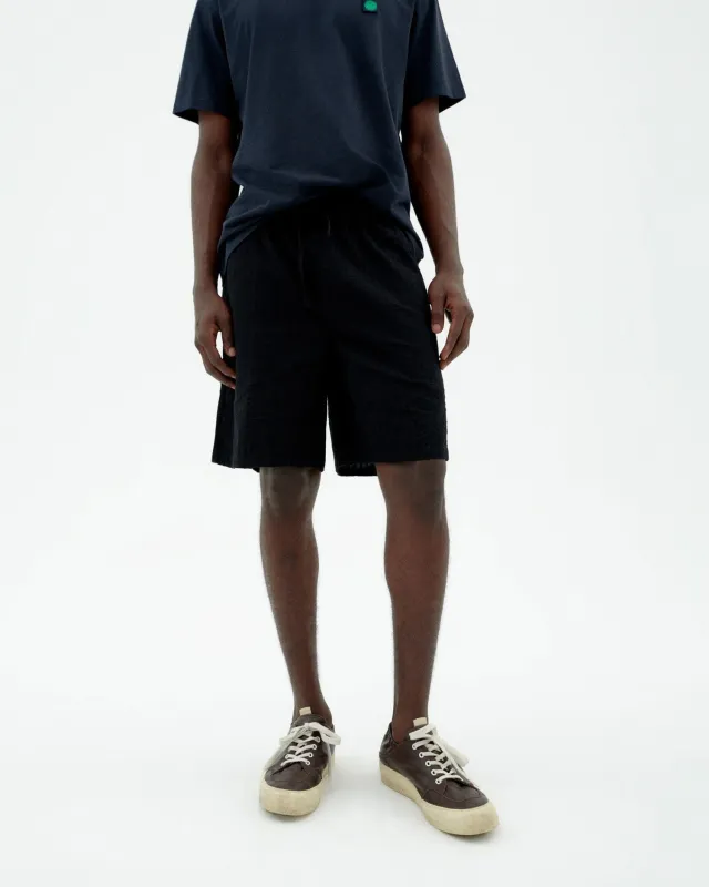 Henry Bermuda Shorts Seersucker Black sold by Ivalo.com