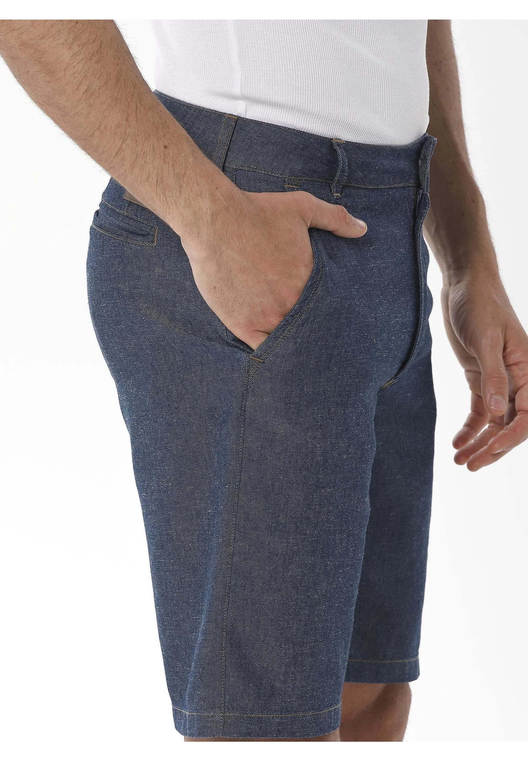 Men's Hemp Blend Denim Shorts Save Blue sold by Ivalo.com product image thumbnail 5