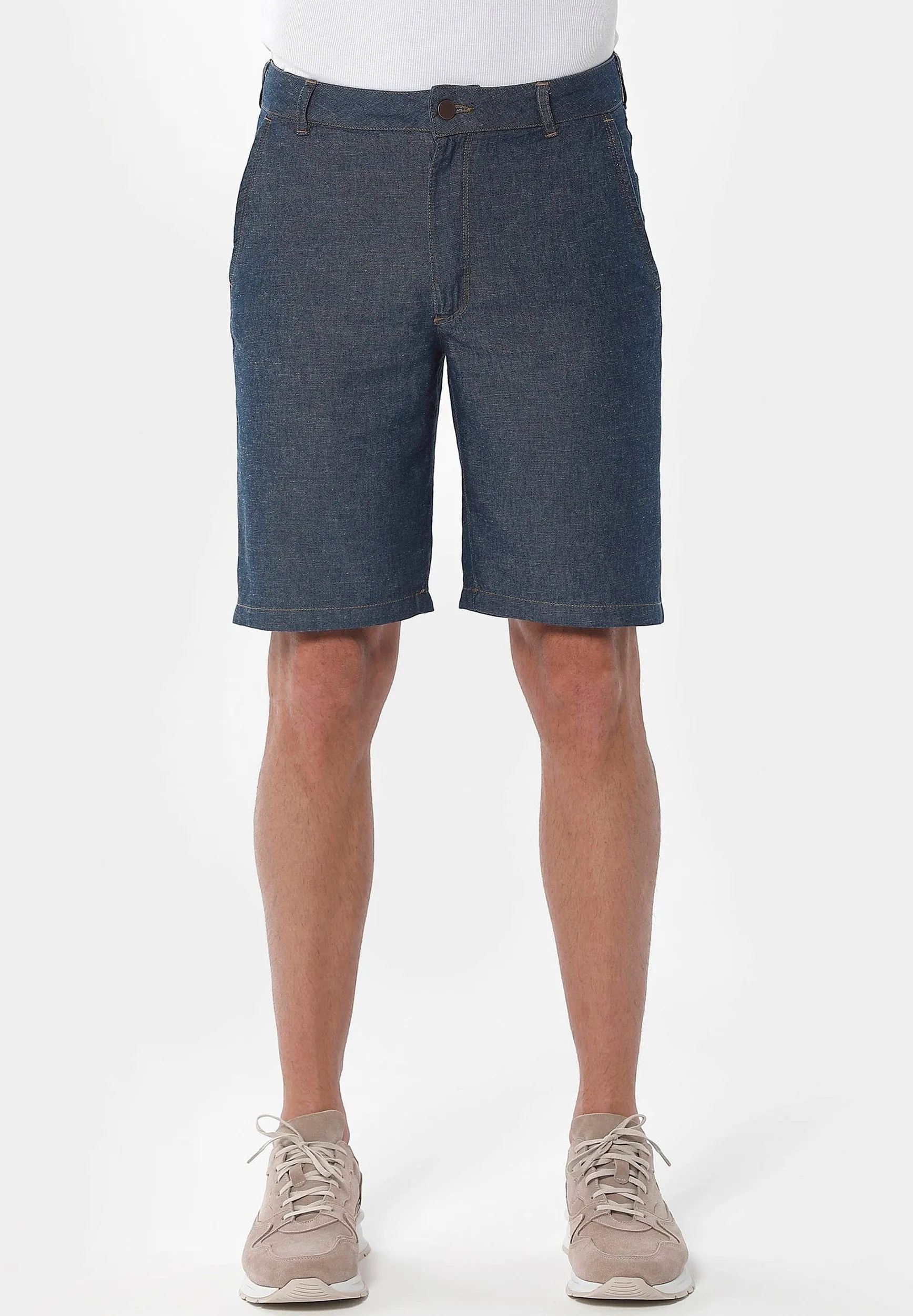 Men's Hemp Blend Denim Shorts Save Blue sold by Ivalo.com product image thumbnail 3