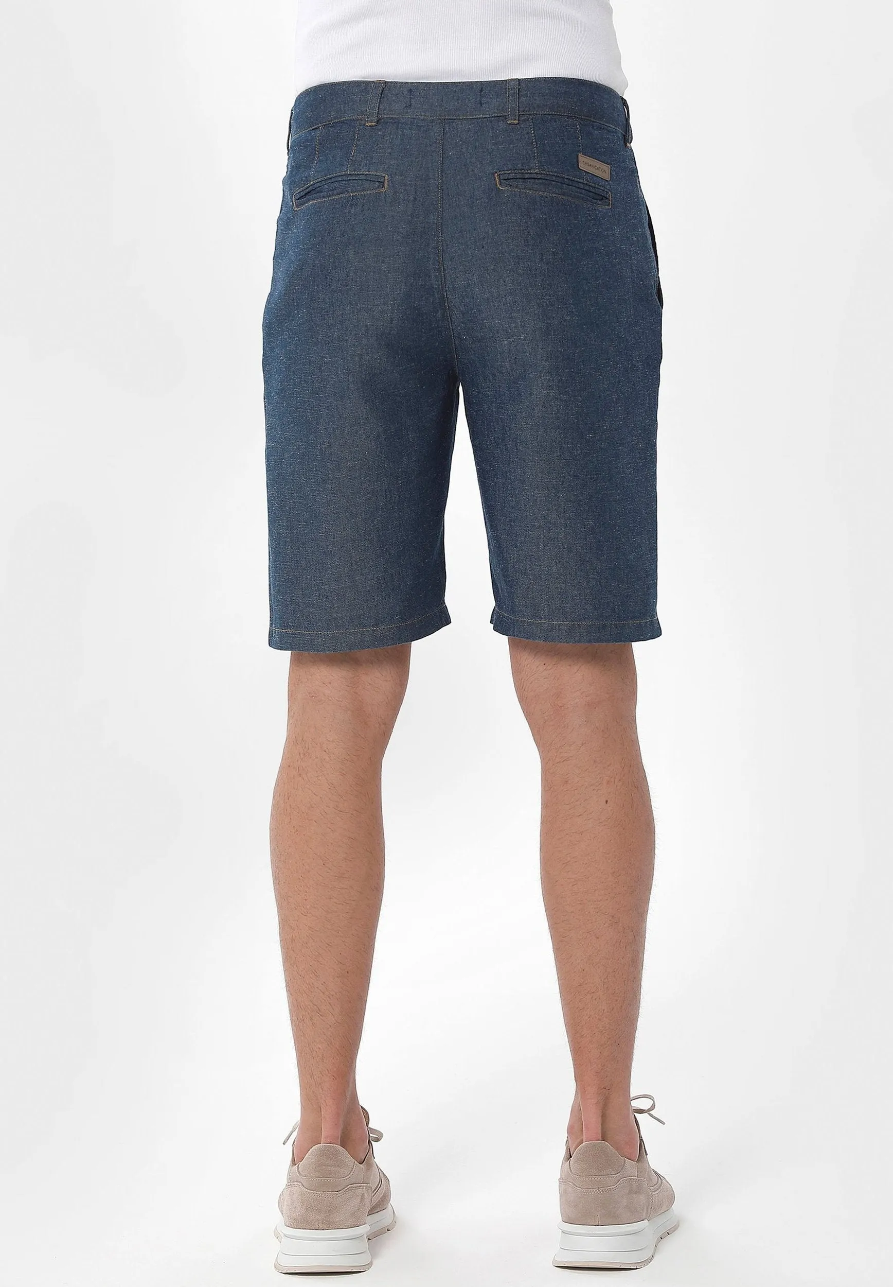 Men's Hemp Blend Denim Shorts Save Blue sold by Ivalo.com product image thumbnail 4