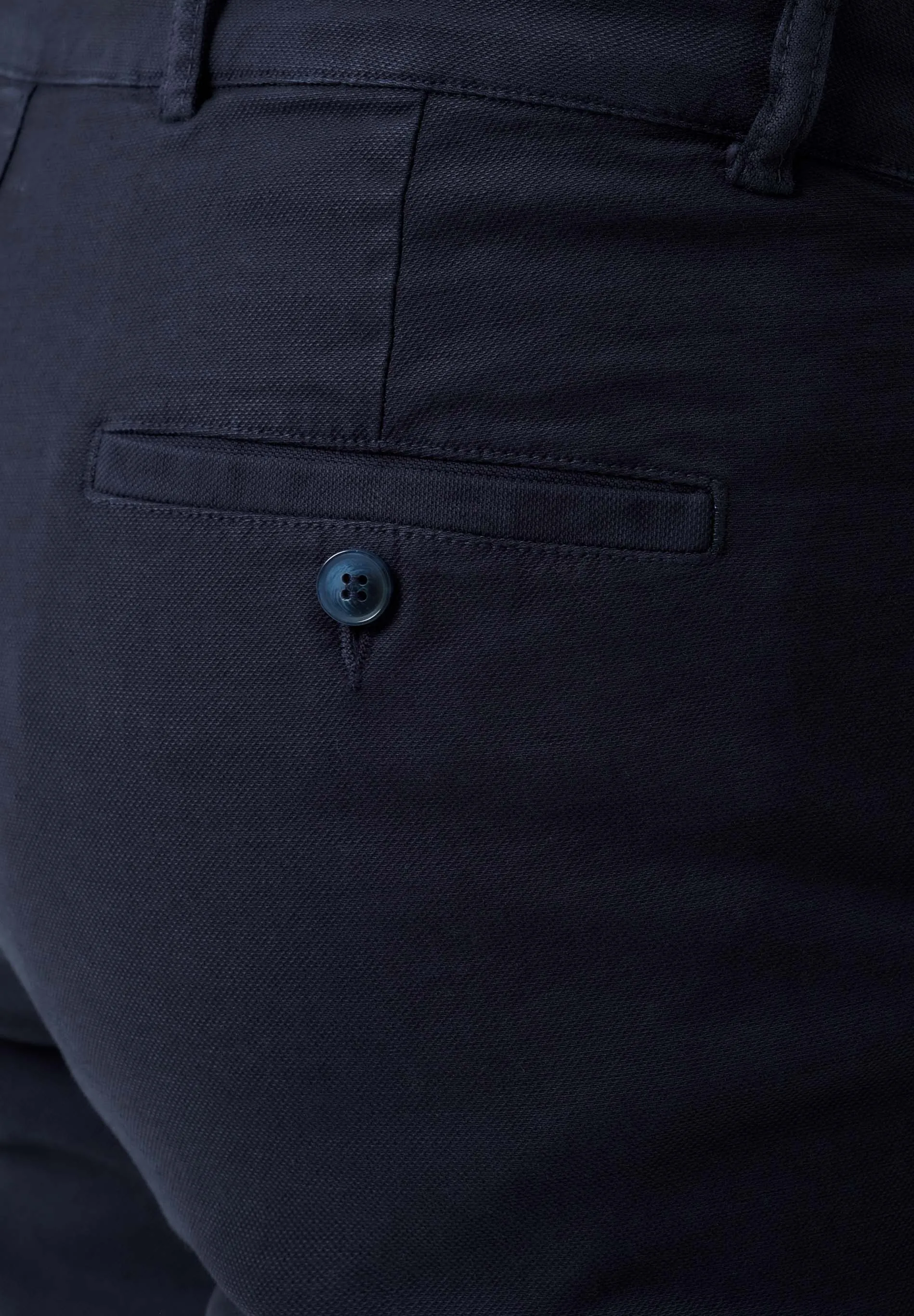 Men's Regular-Fit Organic Cotton Trousers Dark Navy sold by Ivalo.com product image thumbnail 5