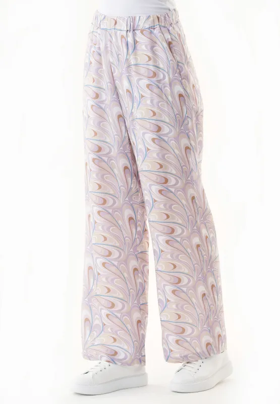 Lyocell Pants Color Waves Lavender sold by Ivalo.com