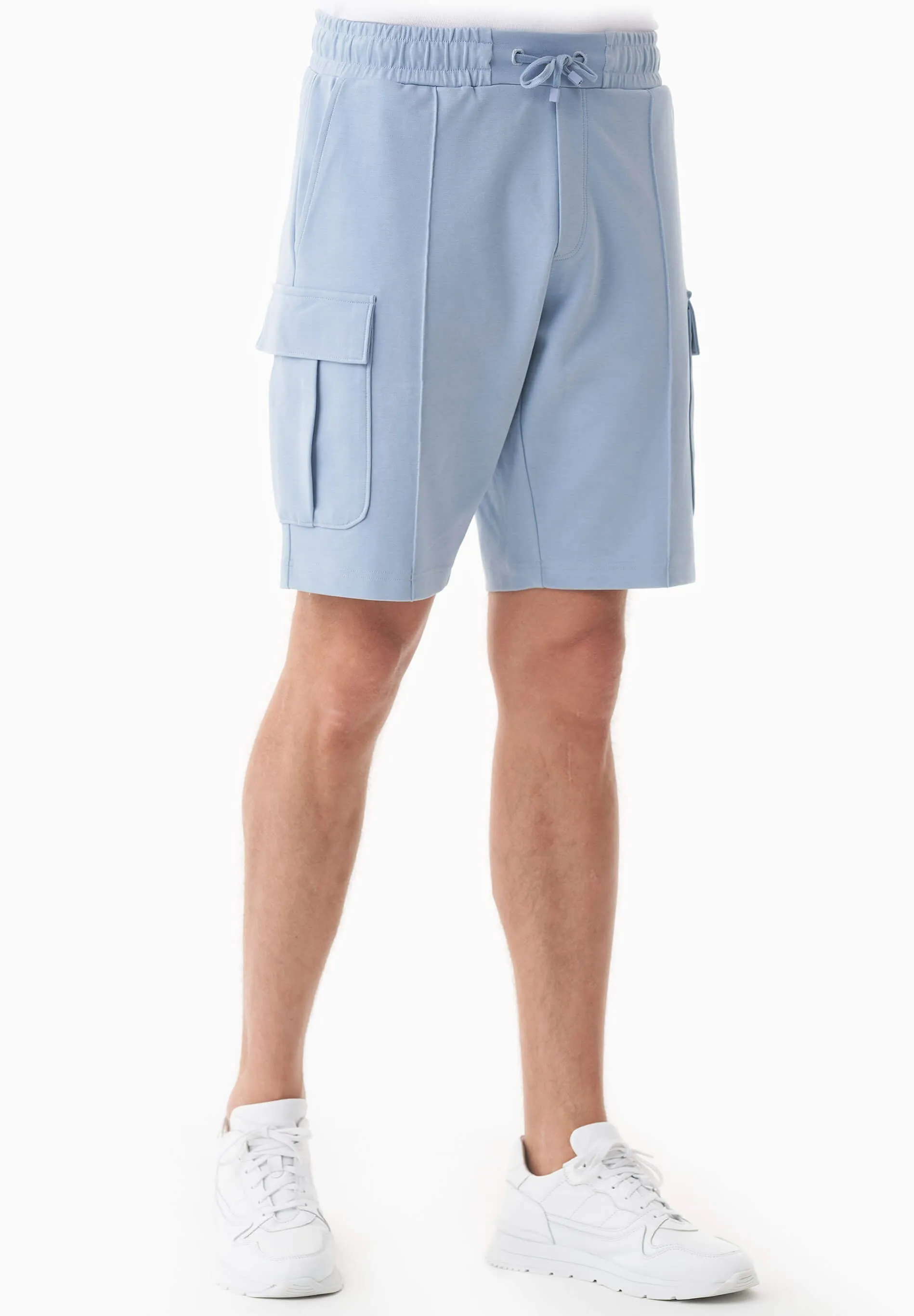 Men's Piqué Cargo Sweatshorts Ice Blue sold by Ivalo.com product image thumbnail 4