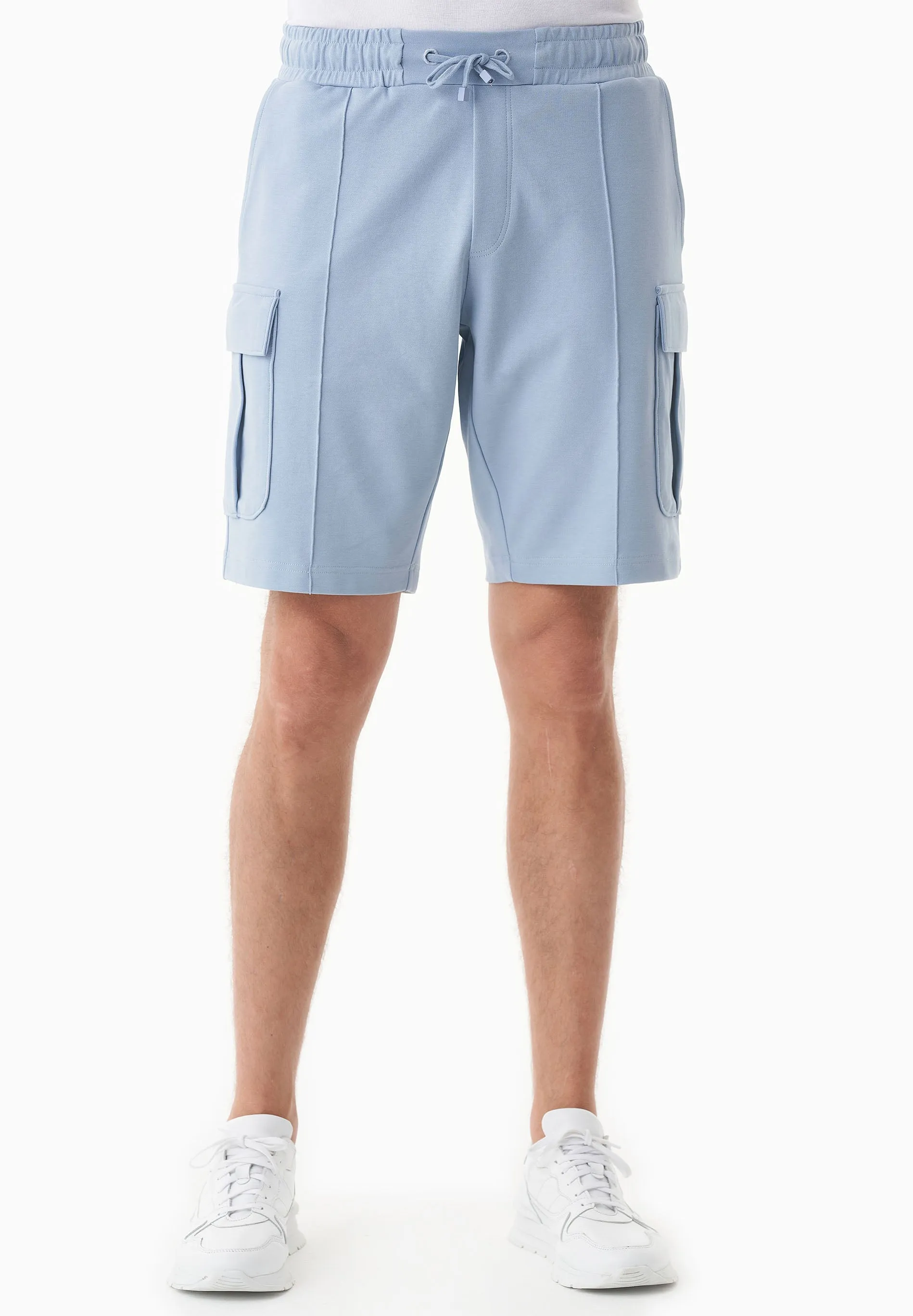 Men's Piqué Cargo Sweatshorts Ice Blue sold by Ivalo.com product image thumbnail 3
