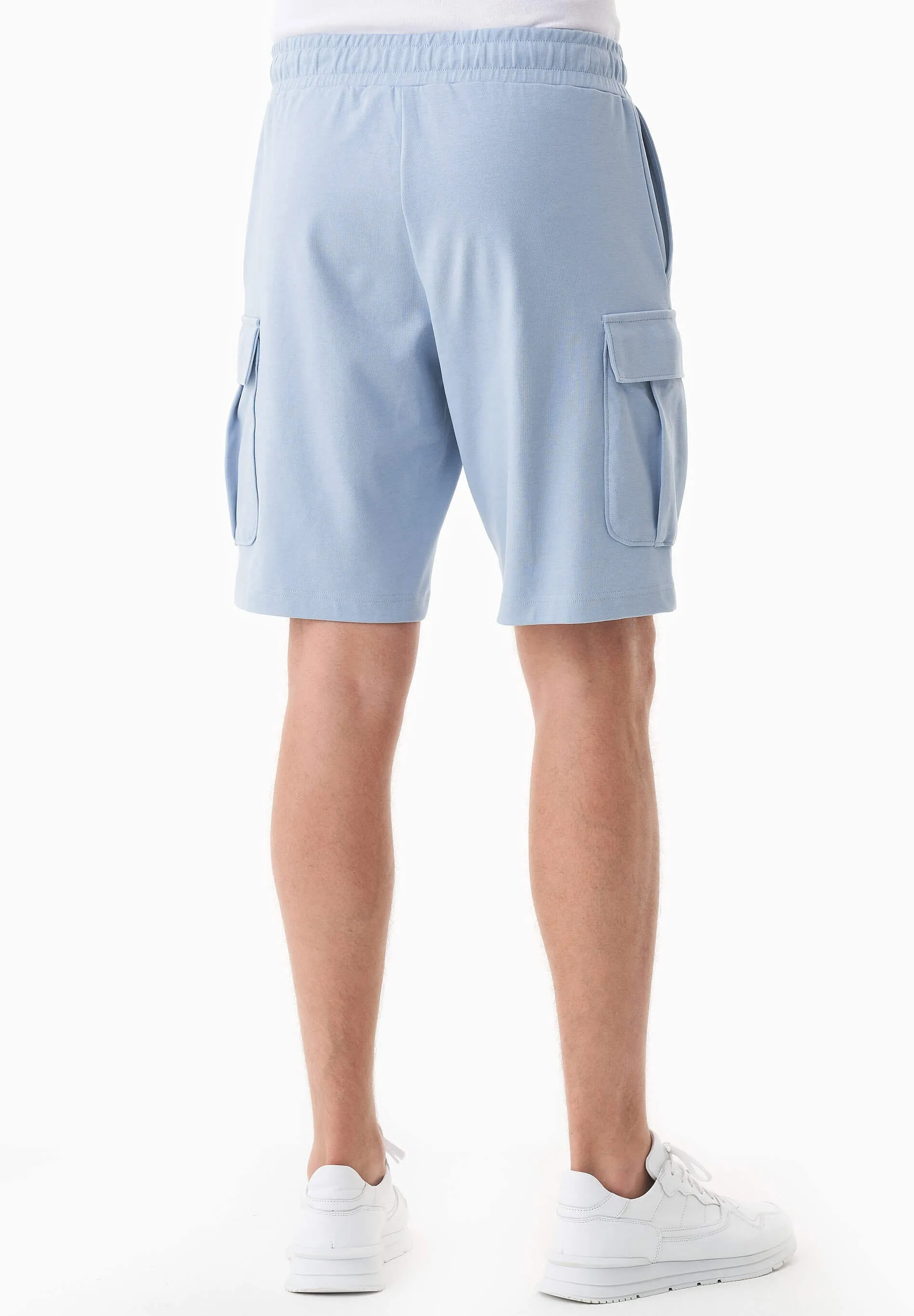 Men's Piqué Cargo Sweatshorts Ice Blue sold by Ivalo.com product image thumbnail 5