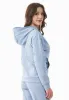 Women's Lightweight Hoodie With Drawstring Hem Ice Blue sold by Ivalo.com