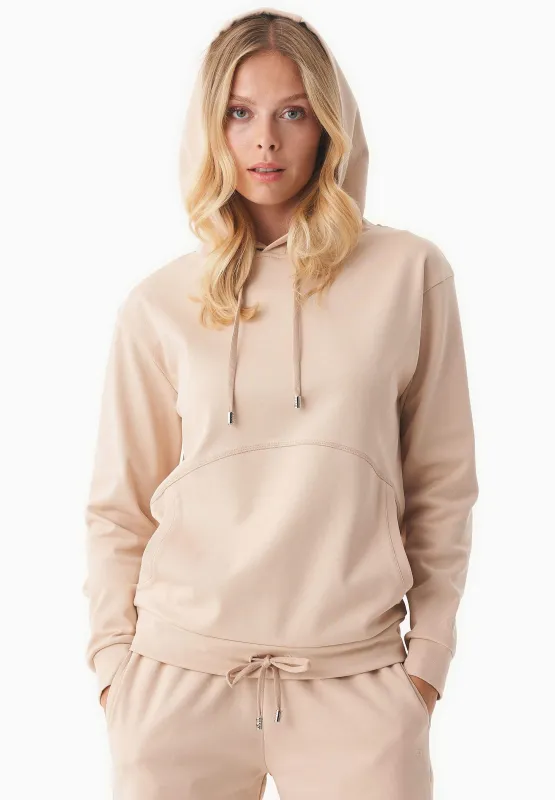 Women's Lightweight Hoodie With Drawstring Hem Soft Beige sold by Ivalo.com