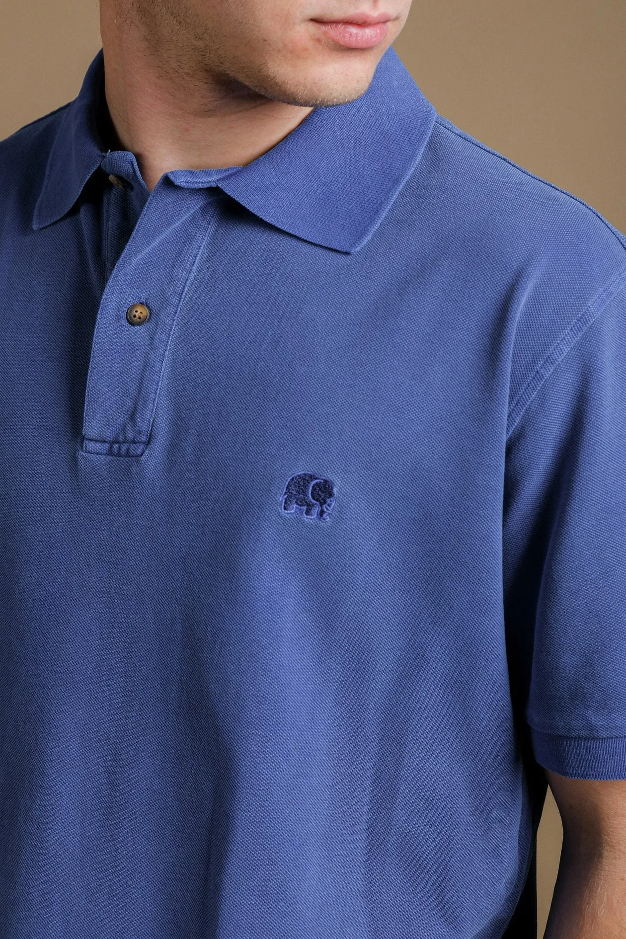Men's Alcalali Pigment Polo Deep Water sold by Ivalo.com product image thumbnail 3