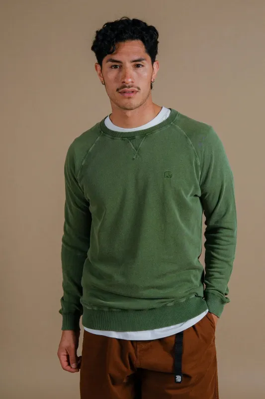 Men's Essential Lightweight Pigment Sweater Pinnas Green sold by Ivalo.com