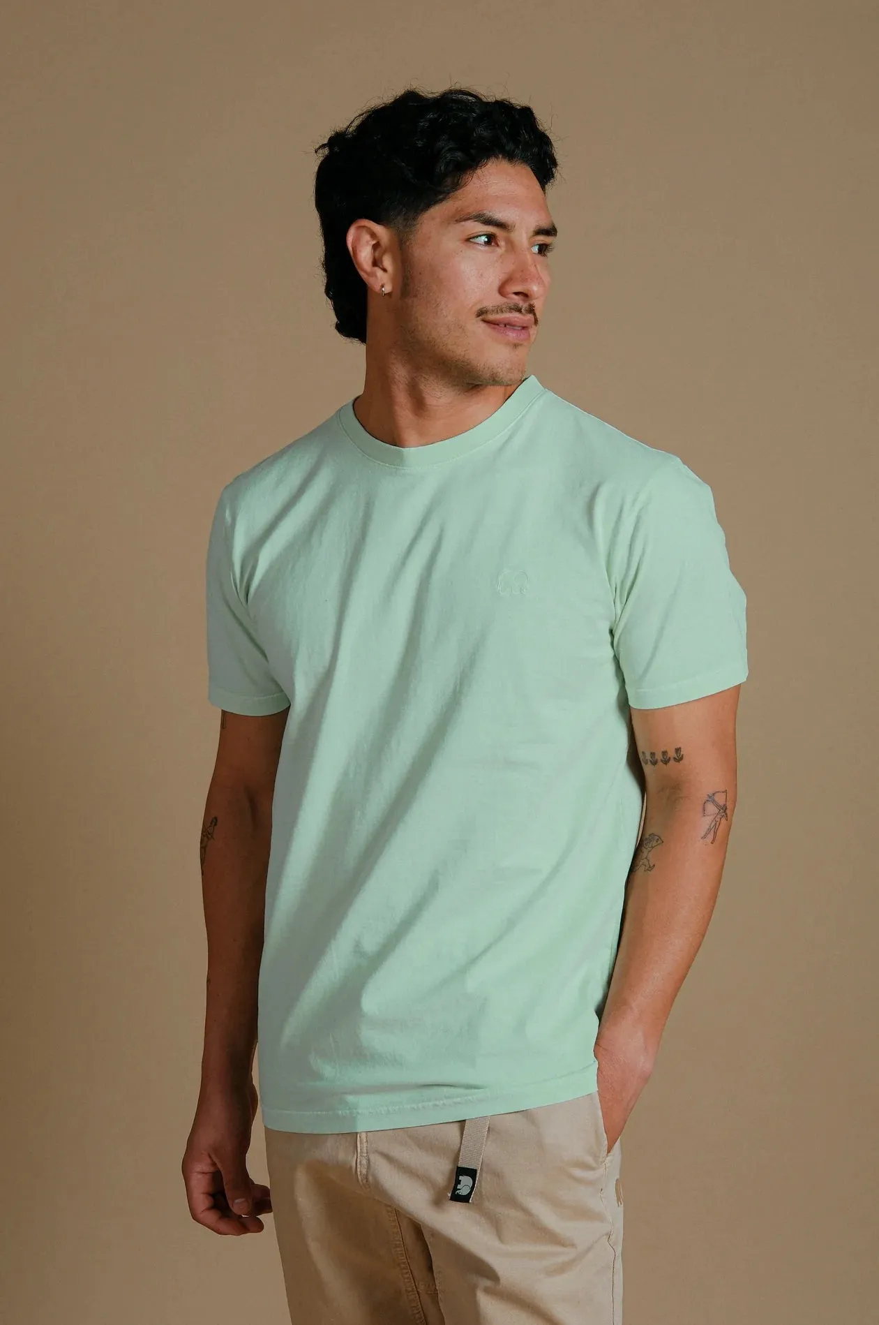 Men's Essential Pigment T-Shirt Dusty Aqua sold by Ivalo.com