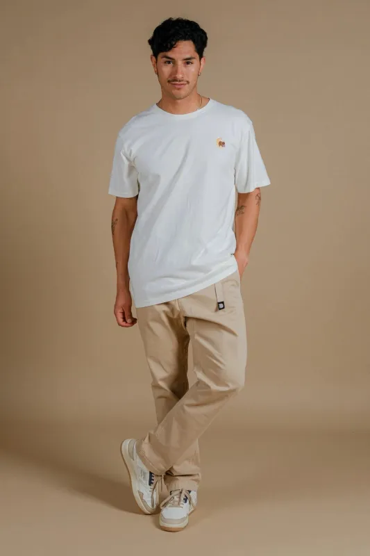 Men's Datil Pigment T-Shirt Ecru sold by Ivalo.com