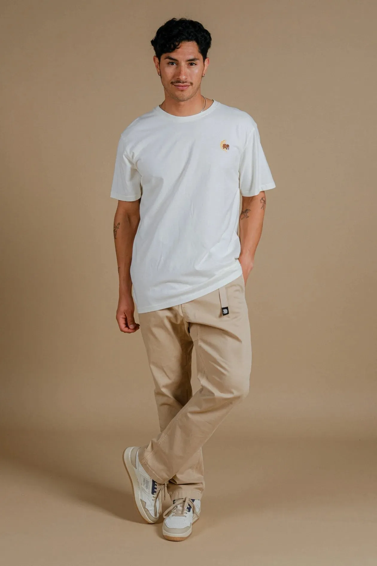 Men's Datil Pigment T-Shirt Ecru sold by Ivalo.com