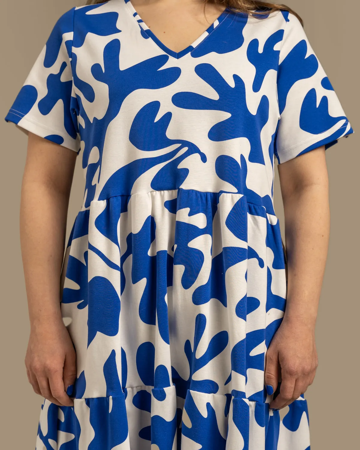 V-Neck Midi Dress Como Blue sold by Ivalo.com product image thumbnail 2