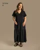 V-Neck Maxi Dress Black sold by Ivalo.com