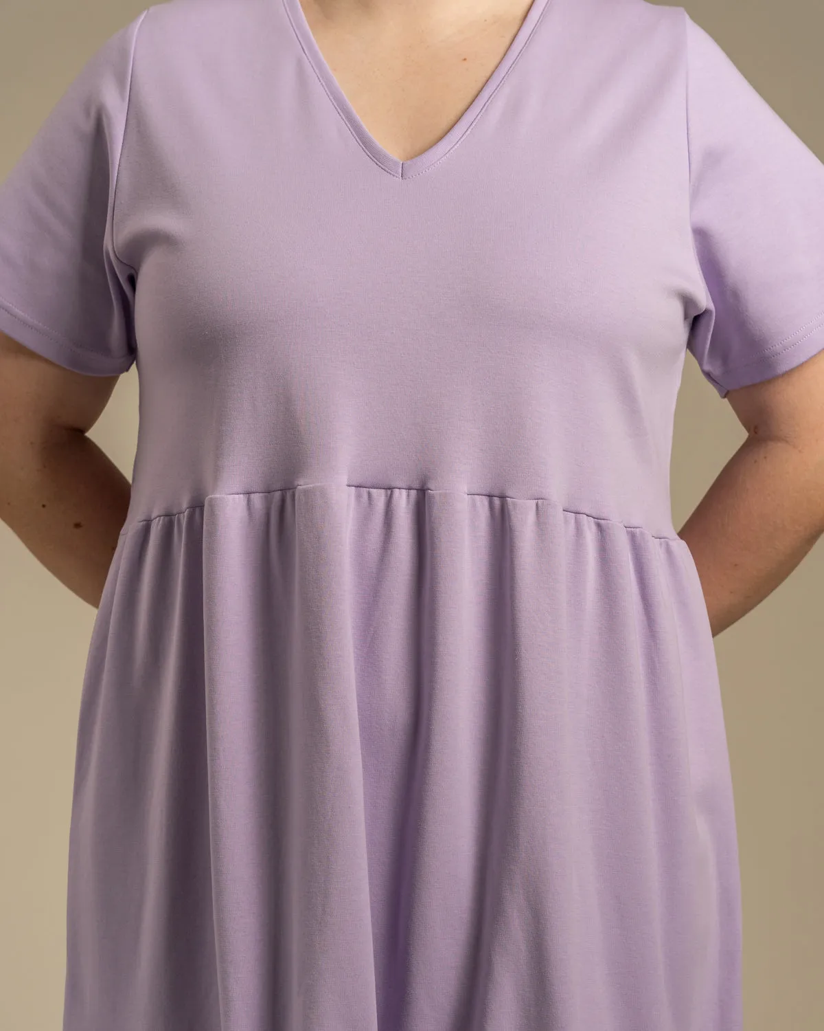 V-Neck Midi Dress Lavender sold by Ivalo.com product image thumbnail 4