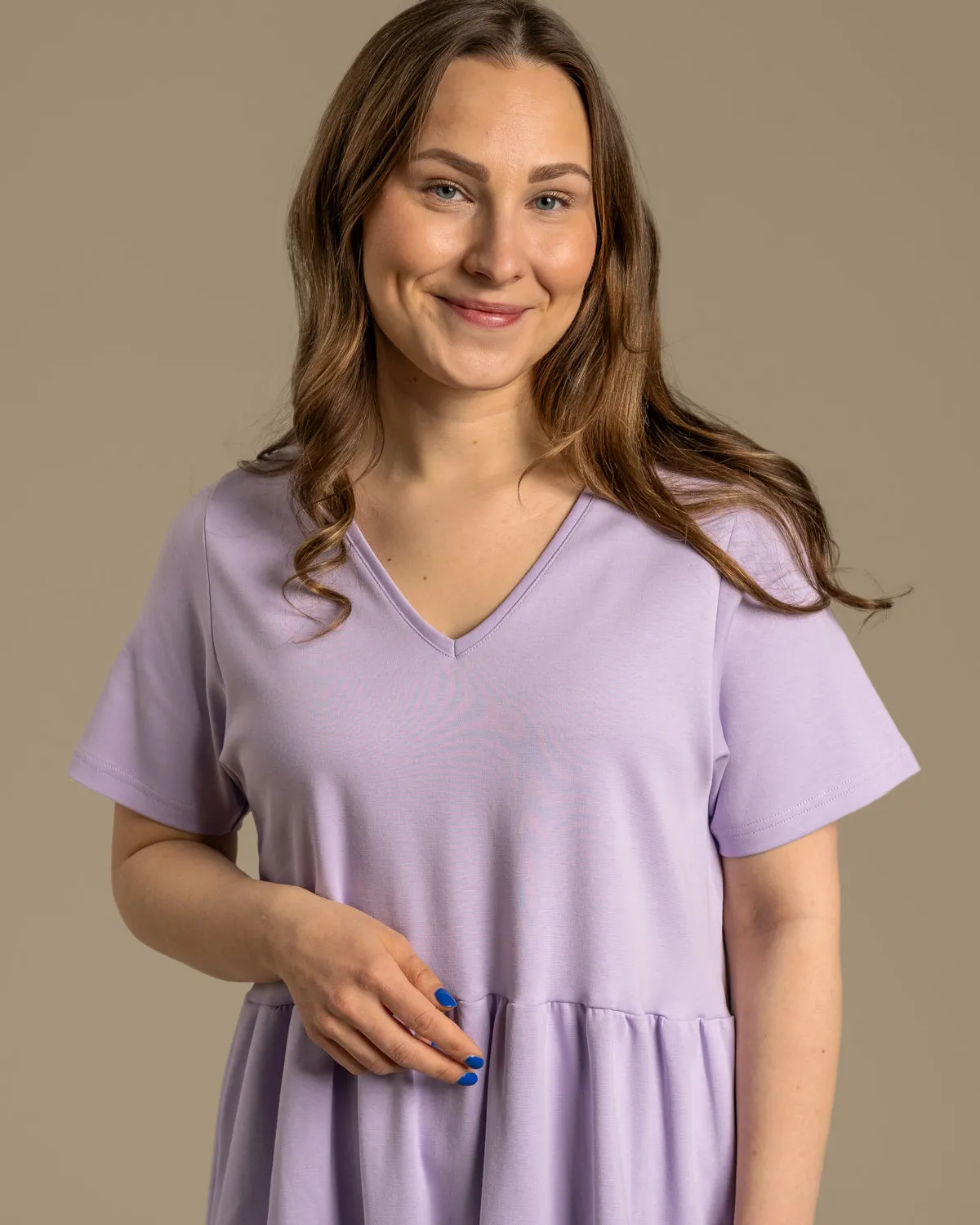 V-Neck Maxi Dress Lavender sold by Ivalo.com product image thumbnail 2