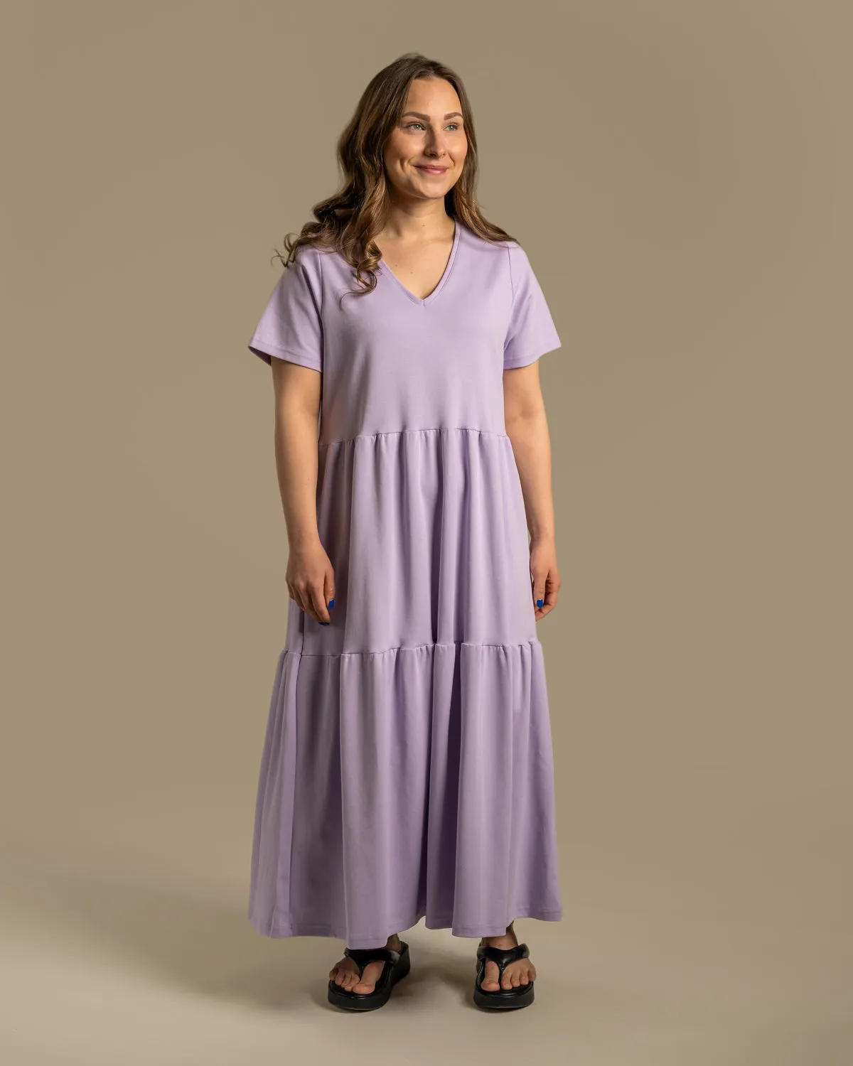 V-Neck Maxi Dress Lavender sold by Ivalo.com