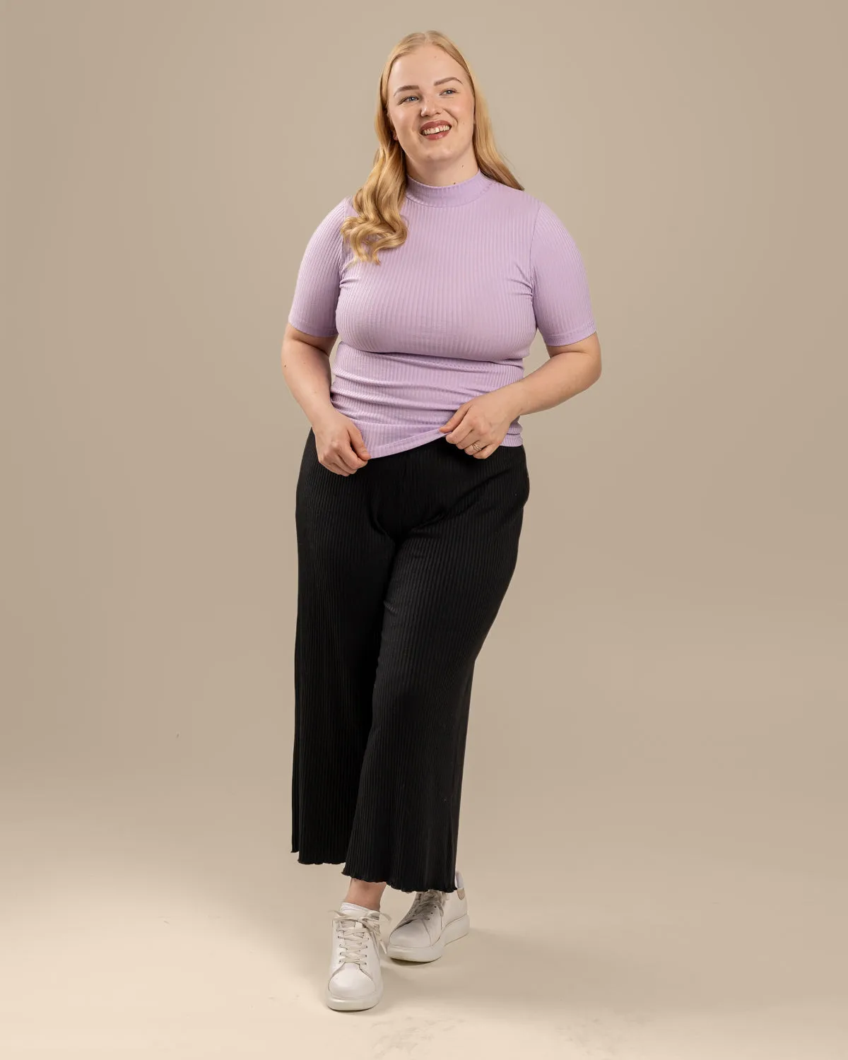 Ribbed T-Shirt Lavender sold by Ivalo.com product image thumbnail 2